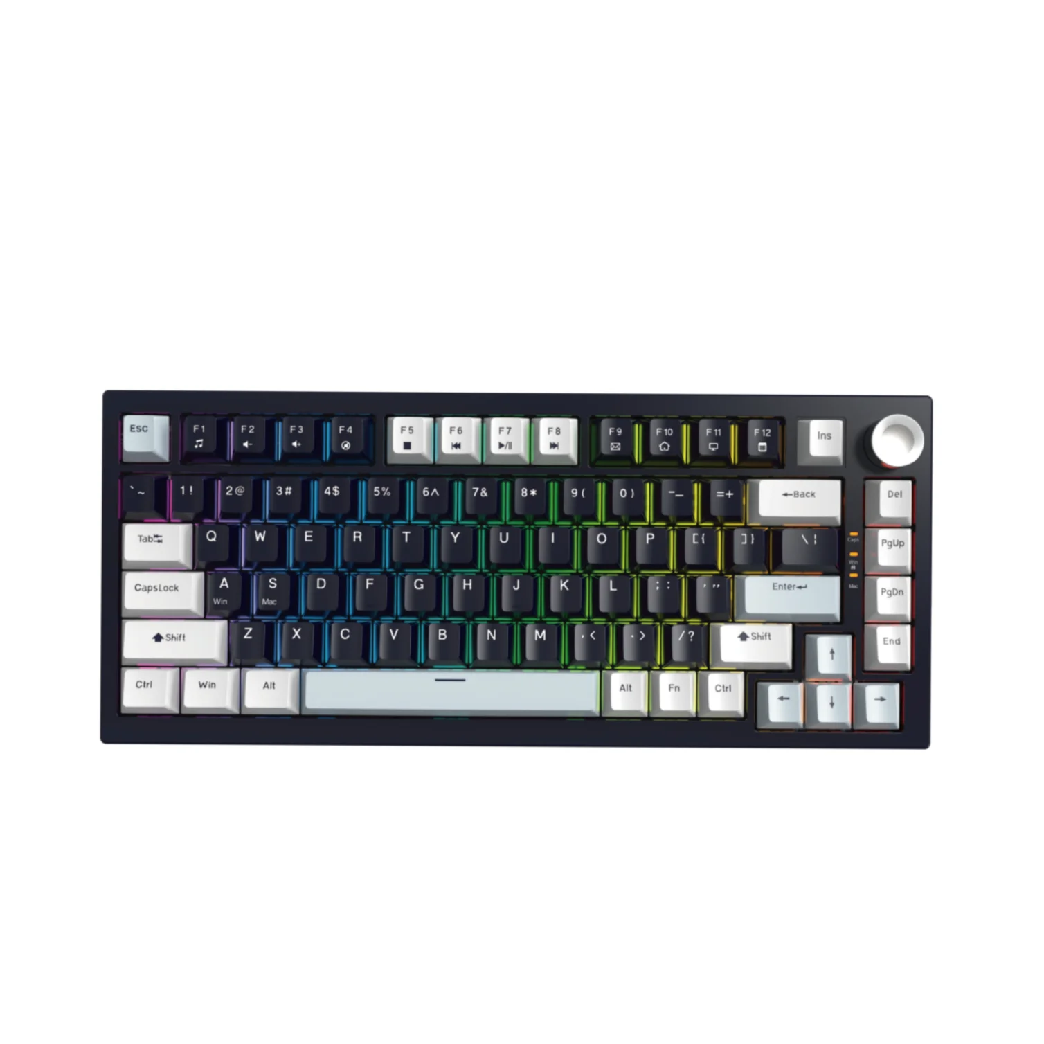 The JEDEL KL81 RGB Mechanical Gaming Keyboard is a compact and high-performance keyboard designed for gamers, programmers, and everyday computer users who want the precision of mechanical switches in a space-saving layout. This keyboard features an 82-key compact design, providing essential functionality while saving desk space compared to full-size keyboards. Despite its smaller form factor, the keyboard maintains excellent usability for both gaming and productivity tasks. One of the standout features of the KL81 is its hot-swappable Drinkey mechanical switches, allowing users to easily replace switches without soldering. Each switch is rated for up to 50 million keystrokes, ensuring long-term durability and reliable performance. The keyboard includes rainbow RGB lighting with 11 lighting modes, enabling users to customize their gaming setup with vibrant effects and improved visibility in low-light environments. It also supports full anti-ghosting, ensuring accurate input even when multiple keys are pressed simultaneously—an essential feature for competitive gaming and fast typing. With its durable build quality, two-tone injection-molded keycaps, and stable wired USB connection, the JEDEL KL81 offers both reliability and style. The 1.5-meter PVC-coated cable provides stable connectivity and long-lasting durability.